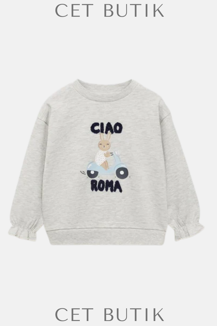 Mango Ciao 87063649-91 Kız Çocuk Sweatshirt