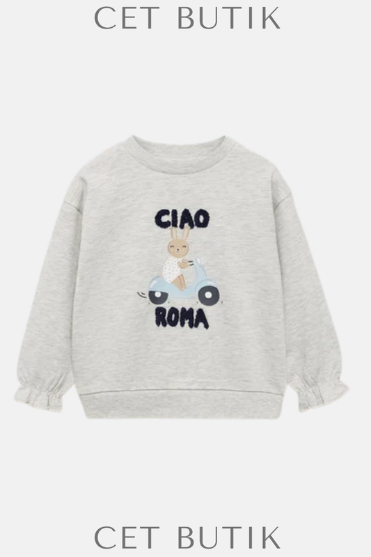 Mango Ciao 87063649-91 Kız Çocuk Sweatshirt