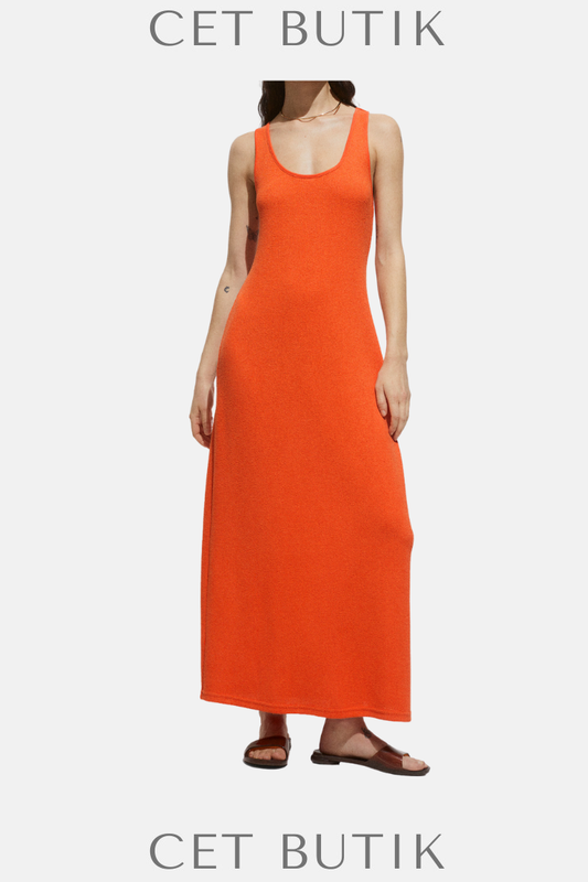Mango Cross-Back Knitted Dress – Örgü Çapraz Askılı Elbise