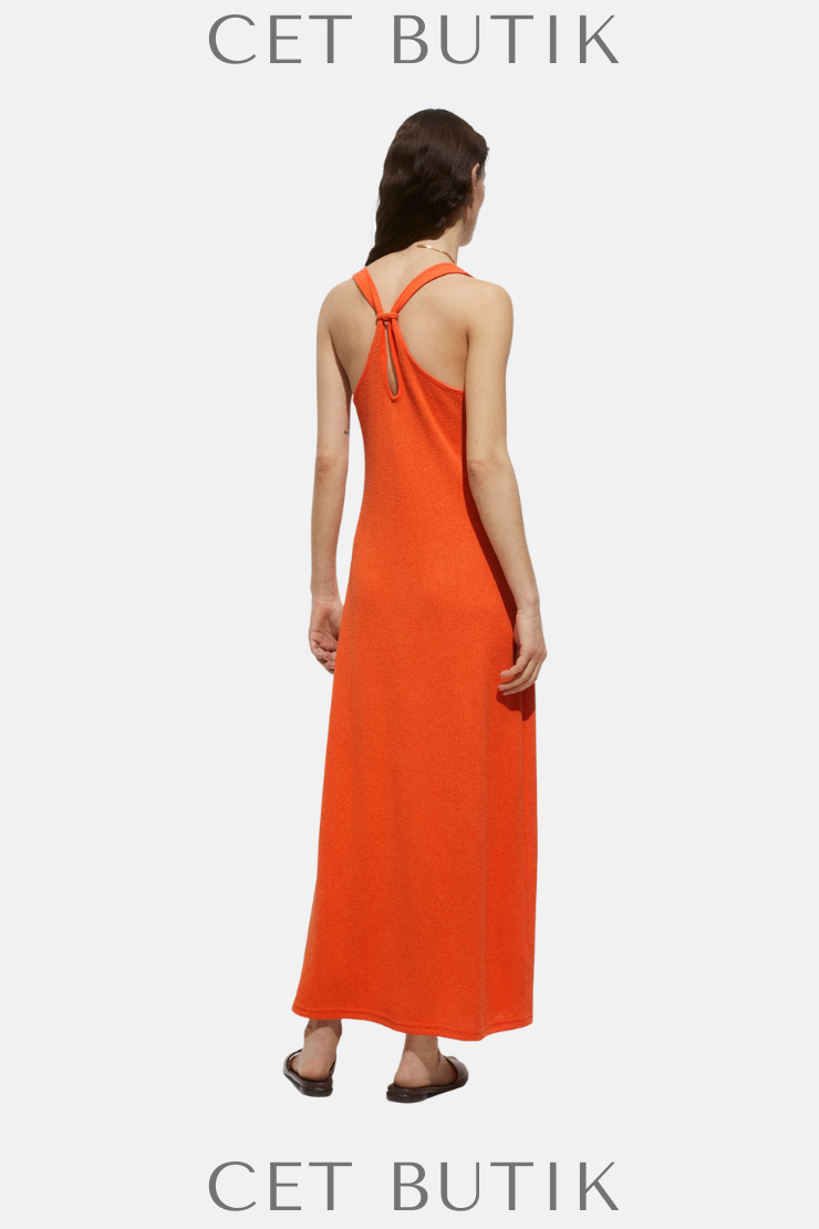 Mango Cross-Back Knitted Dress – Örgü Çapraz Askılı Elbise