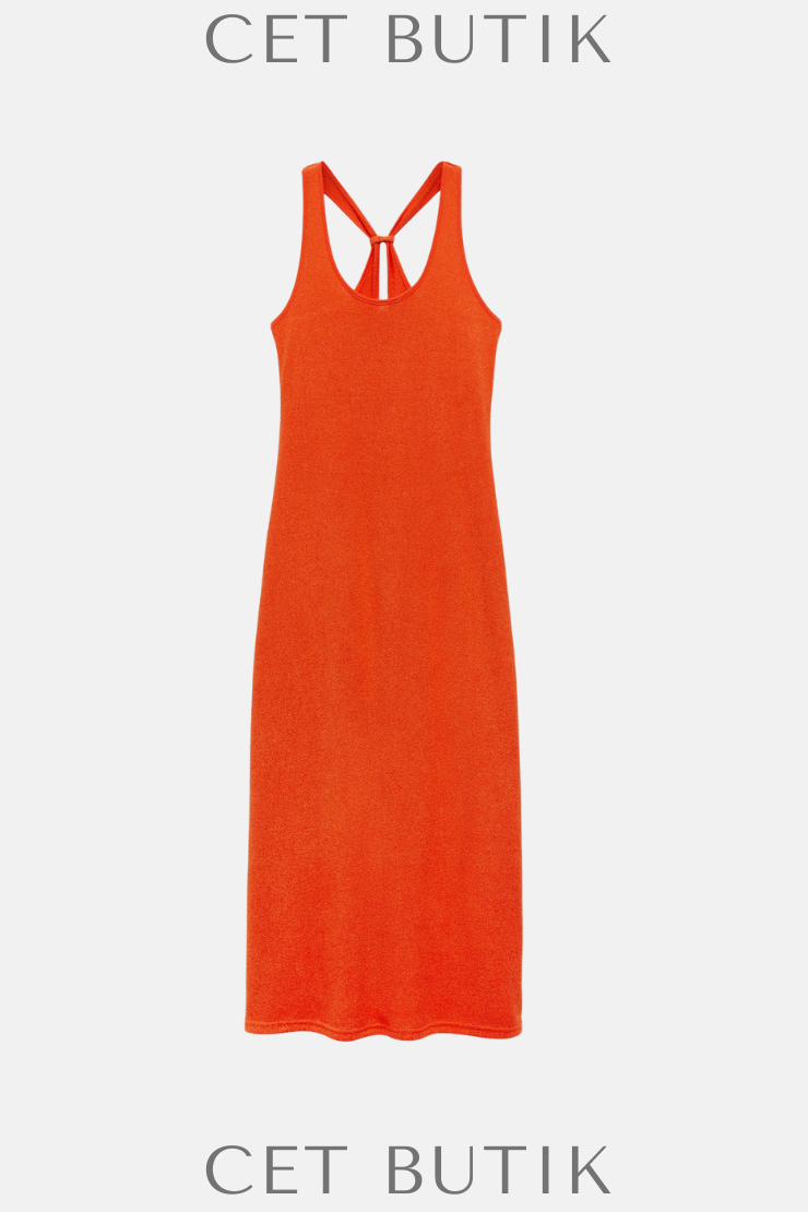 Mango Cross-Back Knitted Dress – Örgü Çapraz Askılı Elbise