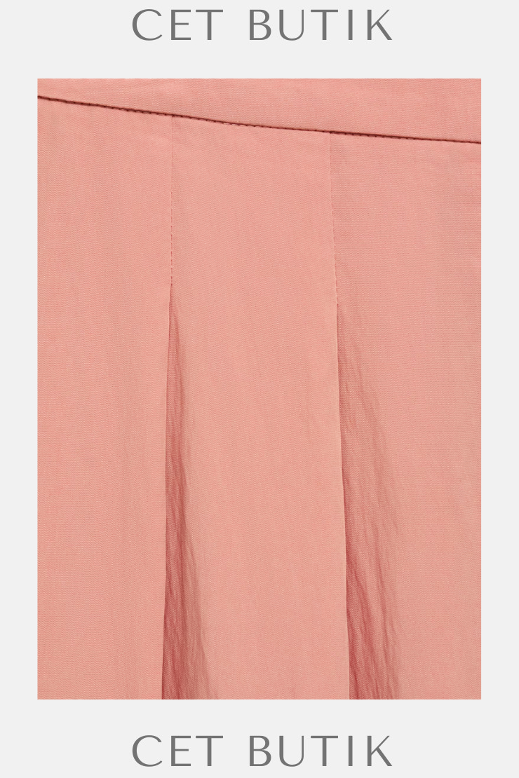 Mango Pensli Palazzo Pantolon – Crop Palazzo Pembe