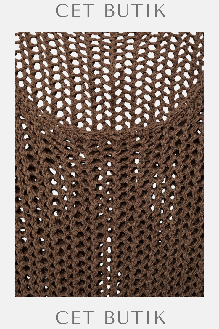 Mango Uzun Crochet Elbise – Tığ İşi Örgü, Kolsuz