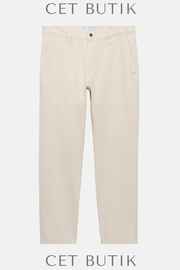 Mango Erkek Regular Fit Jean – Dekoratif Dikişli