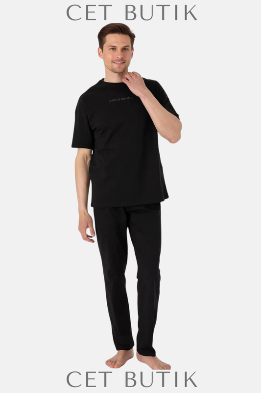 Pierre Cardin Siyah Kısakol Pijama Takımı