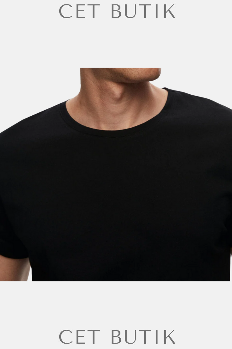 DS Damat Slim Fit Crew Neck %100 Pamuk T-Shirt