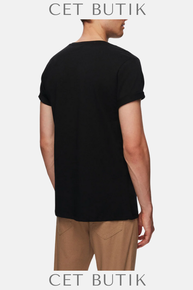 DS Damat Slim Fit Crew Neck %100 Pamuk T-Shirt