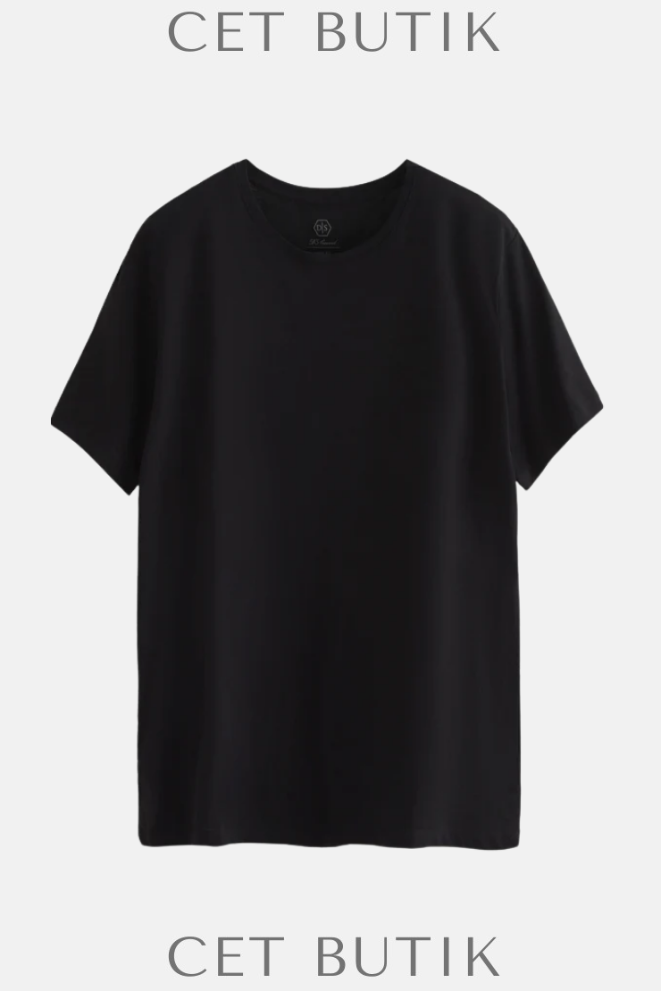 DS Damat Slim Fit Crew Neck %100 Pamuk T-Shirt