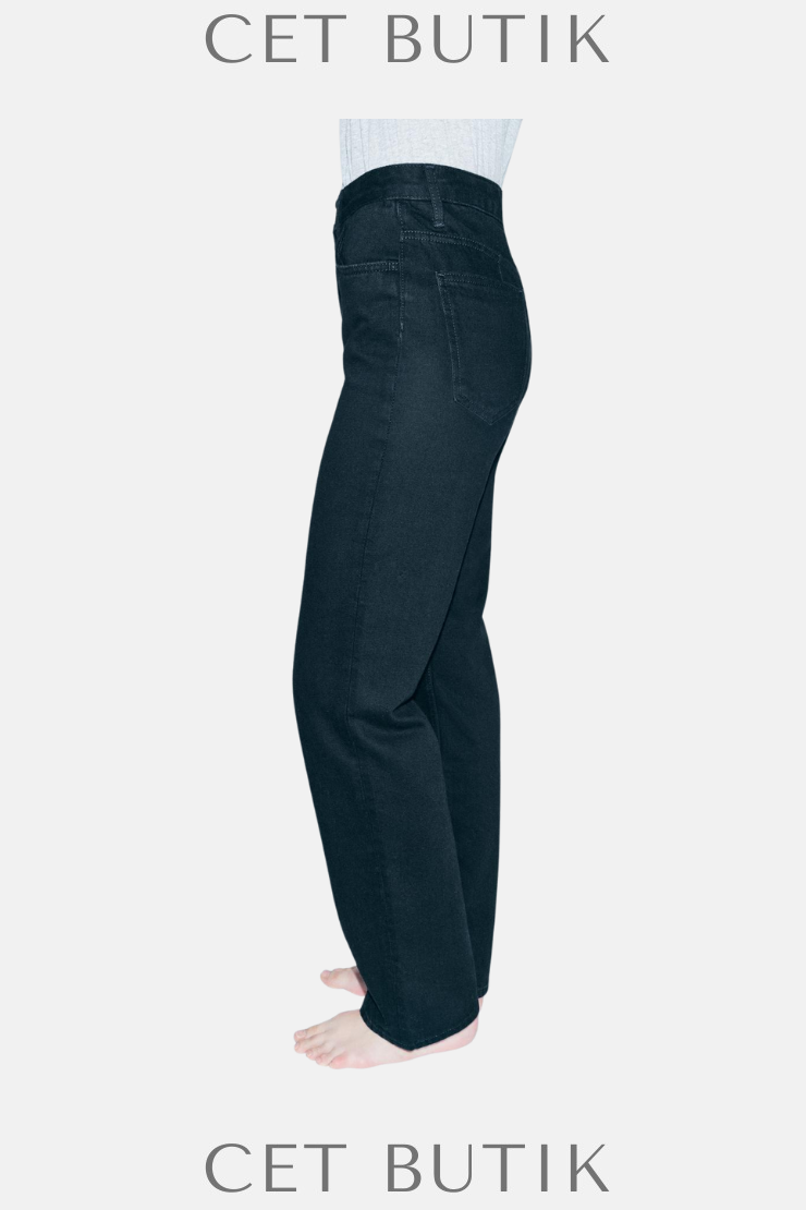 Zara ZW Collection Slim Fit High-Waist Siyah Jean Pantolon