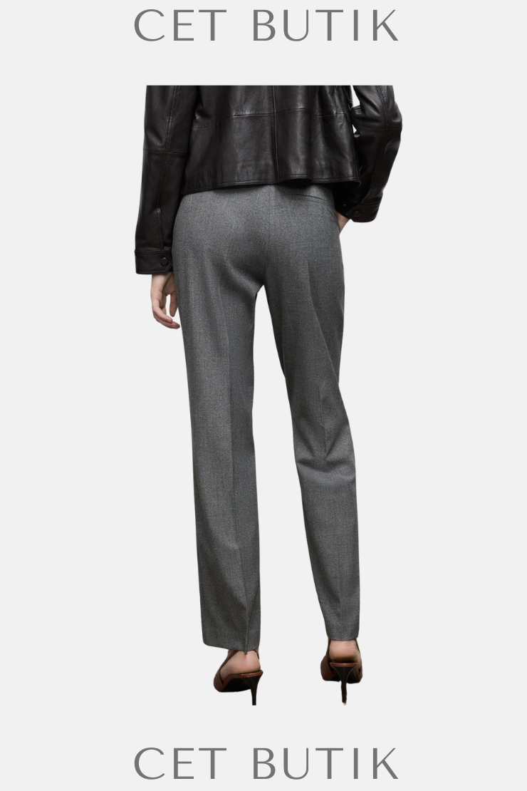 Mango Düz Kesim Orta Bel Pantolon – Straight Mid-Rise Trousers