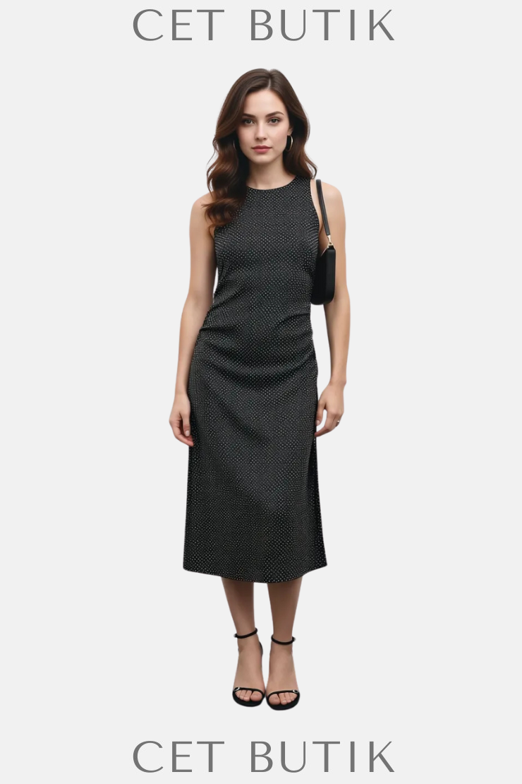 Mango Puantiye Yan Pileli Elbise – Polka Dot Dress