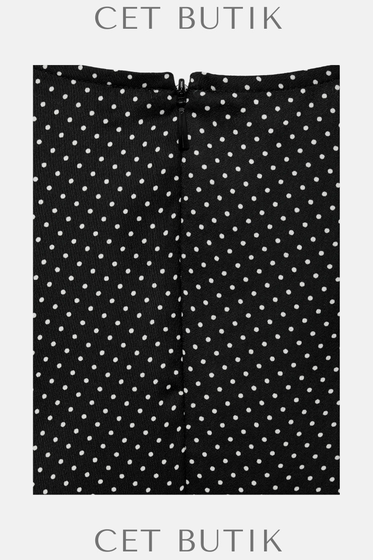 Mango Puantiye Yan Pileli Elbise – Polka Dot Dress