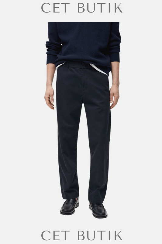 Mango Regular Fit Pamuklu Bağcıklı Pantolon