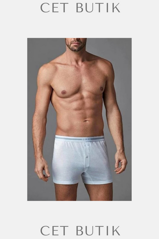 Dagi D3710 Modal Boxer – Beyaz-Siyah
