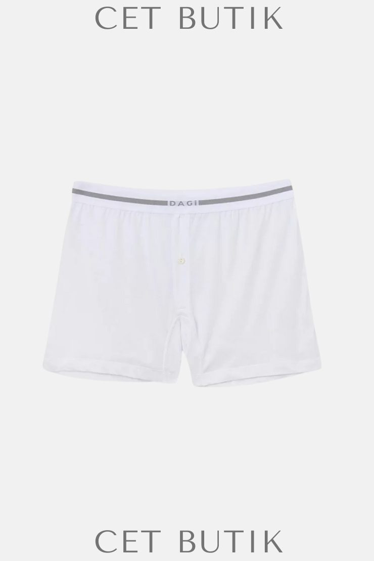 Dagi D3710 Modal Boxer – Beyaz-Siyah