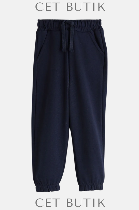 LC Waikiki Erkek Çocuk Indigo Beli Lastikli Jogger Eşofman Altı