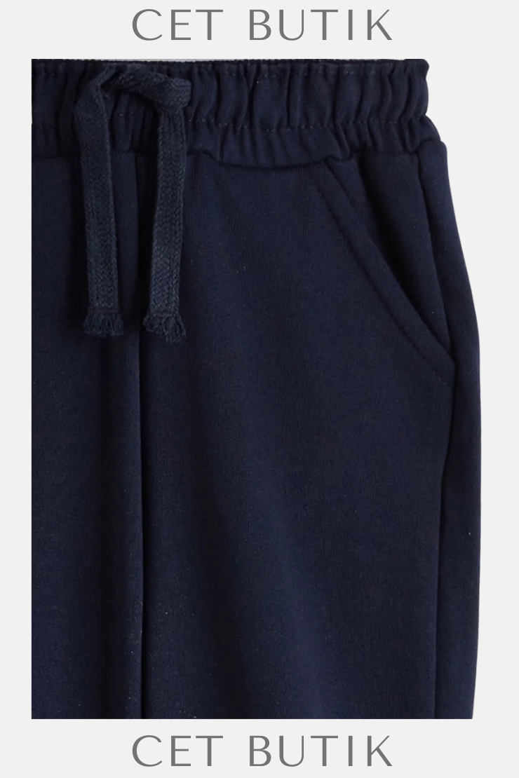 LC Waikiki Erkek Çocuk Indigo Beli Lastikli Jogger Eşofman Altı