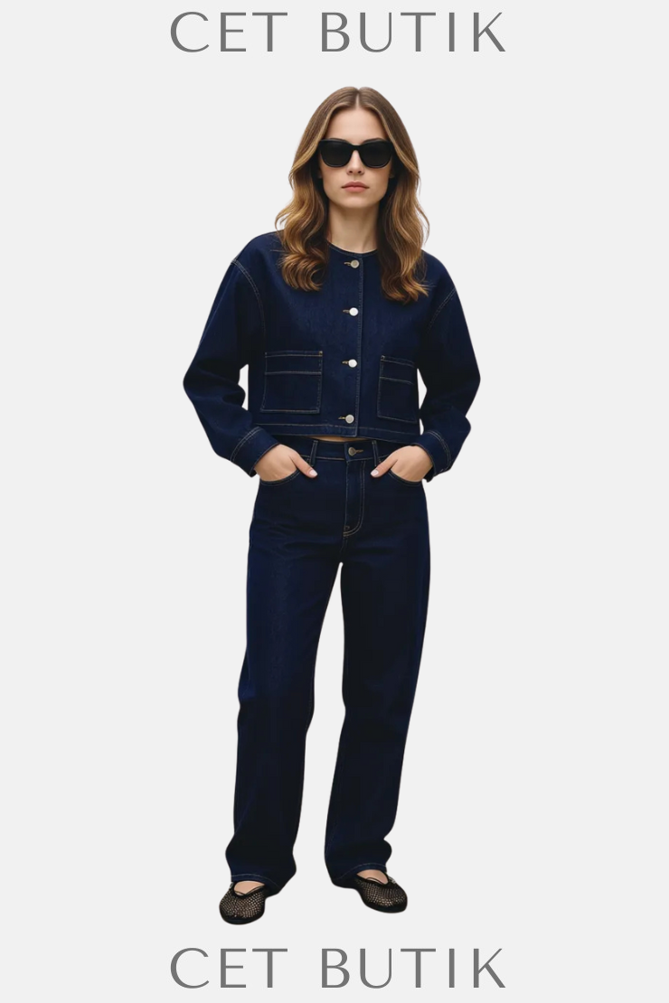 Mango Matilda Rinse Wash Düz Kesim Jean – Kadın / Orta Bel