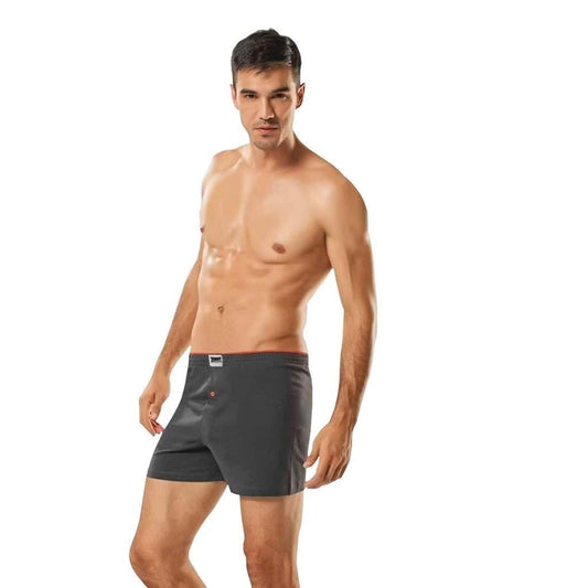 Tutku Erkek Pamuk Boxer Füme – Rahat ve Dayanıklı İç Giyim