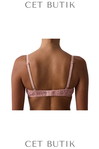 Penti Daylift Printed Lace Açık Gül Kurusu Sütyen | Balenli Destek