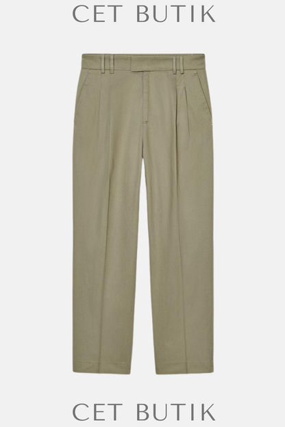 Zara ZW Collection Kadın Pensli Pantolon – Haki