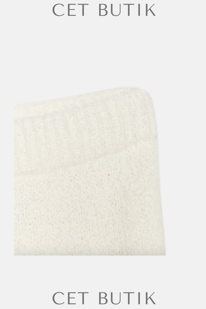 Zara Örgü Dikiş Detaylı Mini Etek