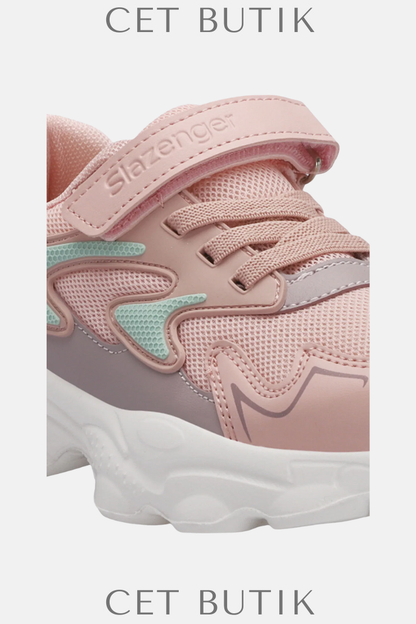 Slazenger PARIS Pembe Kız Çocuk Sneaker – Günlük Spor Ayakkabı