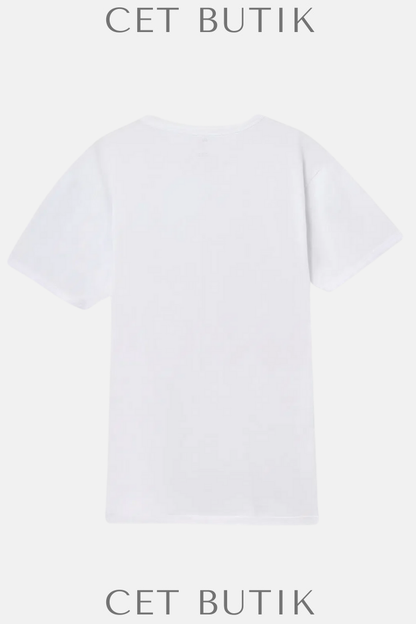 DAGİ D1160 Beyaz Sıfır Yaka Erkek 2’li T-Shirt