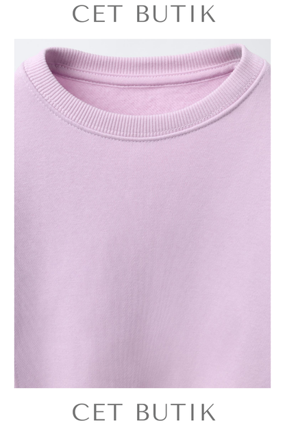 ZARA Fiyonklu Sweatshirt & Fitilli Tayt Takımı