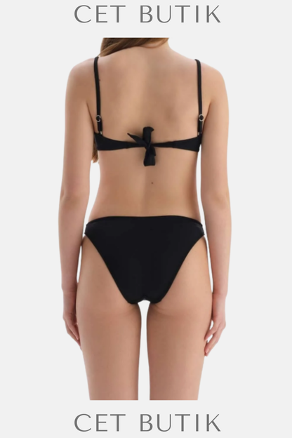 Dagi Siyah Straplez Kaplı Bikini Üst