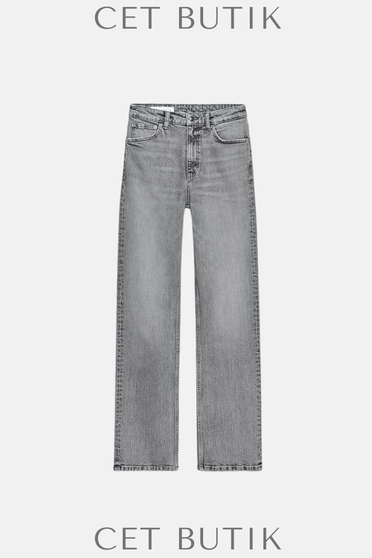 Zara TRF Yüksek Bel Düz Kesim Jean – Mavi | Konfor & Stil Bir Arada