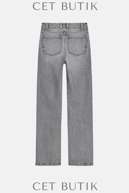 Zara TRF Yüksek Bel Düz Kesim Jean – Mavi | Konfor & Stil Bir Arada