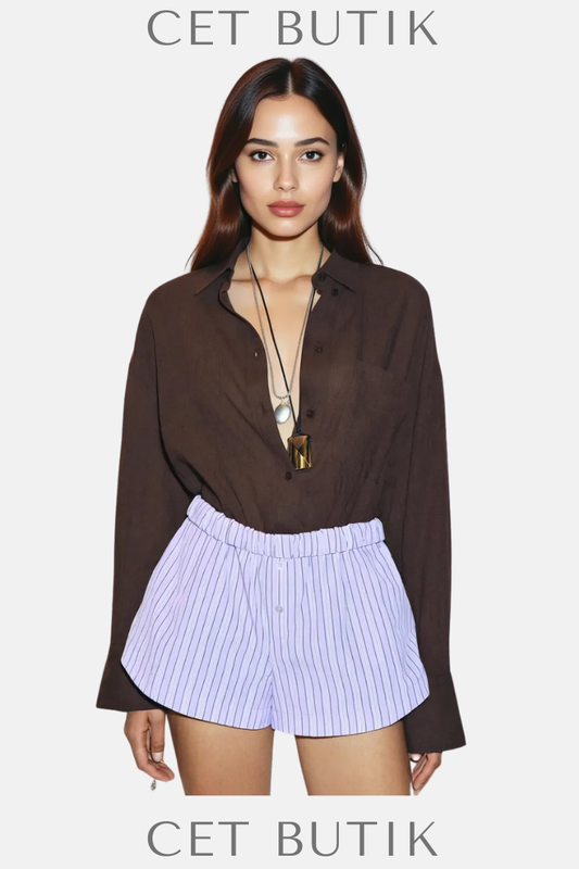 Zara Turn-Up Bel Mini Şort