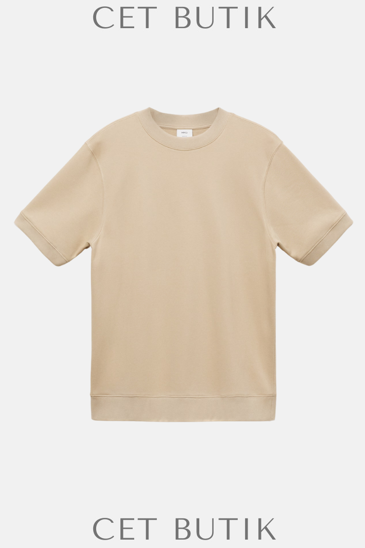 Mango Erkek Regular Fit Pamuklu Tişört – Basic Cotton Tee