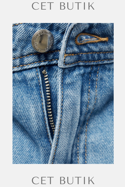 Mango Yüksek Bel Geniş Paça Jean