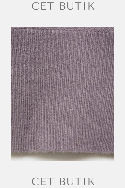 Mango Asimetrik Yün Karışımlı Kazak – Asymmetrical Wool Blend Sweater