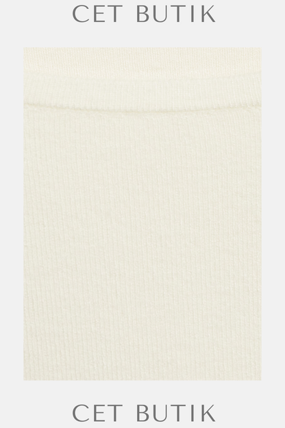 Mango Oversize Kollu Örme Kazak