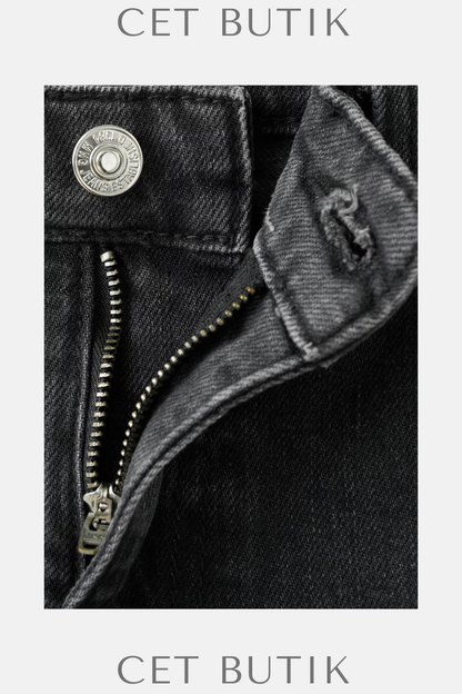 Mango Claudia Yüksek Bel Slim Fit Cropped Jean