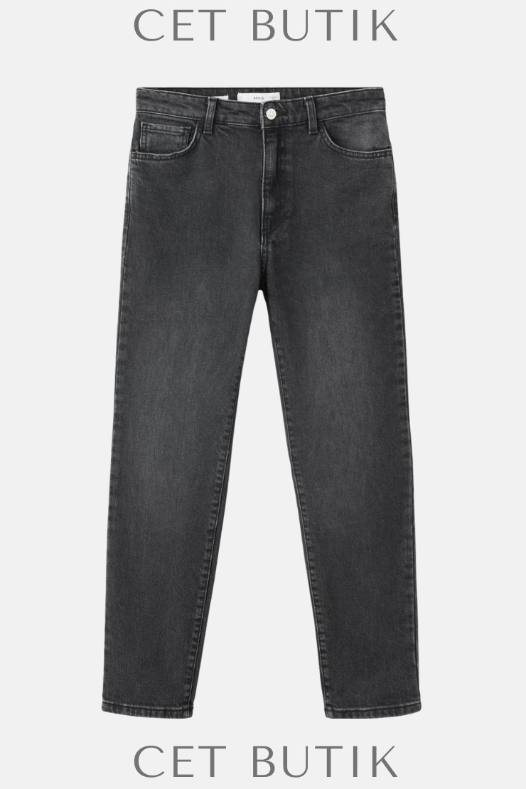 Mango Claudia Yüksek Bel Slim Fit Cropped Jean