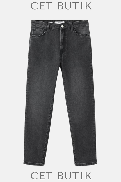 Mango Claudia Yüksek Bel Slim Fit Cropped Jean