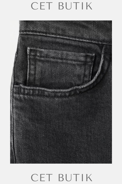 Mango Claudia Yüksek Bel Slim Fit Cropped Jean