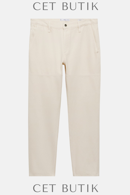 Mango Erkek Regular Fit Jean – Dekoratif Dikişli