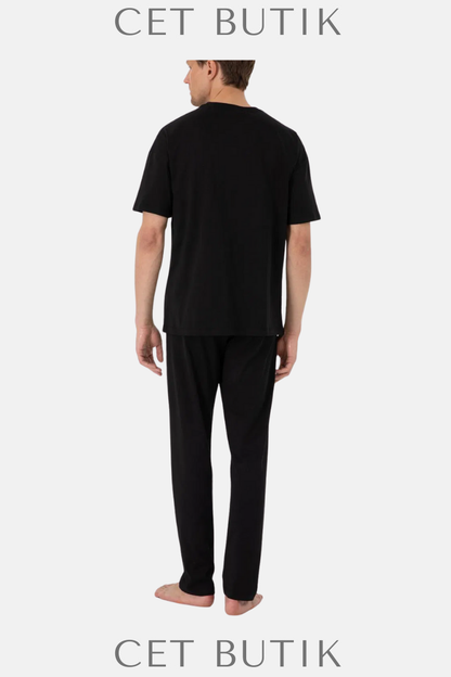 Pierre Cardin Siyah Kısakol Pijama Takımı