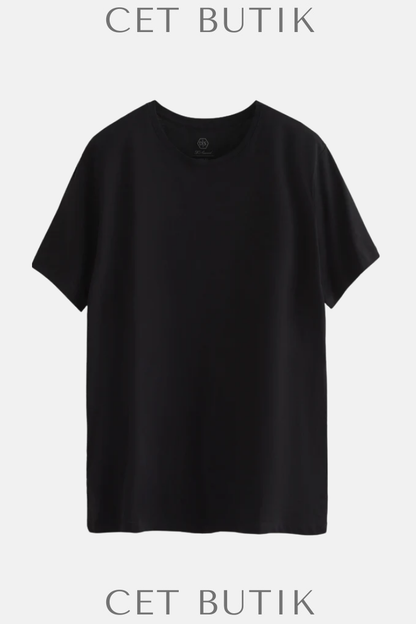 DS Damat Slim Fit Crew Neck %100 Pamuk T-Shirt