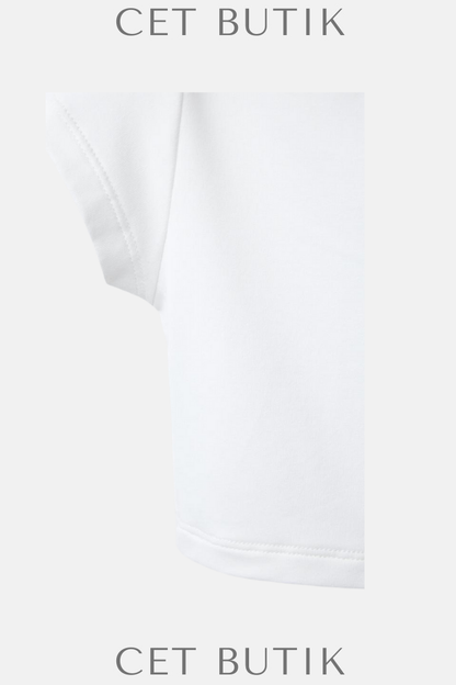 Zara Beyaz Slim Fit Stretch Cropped Top