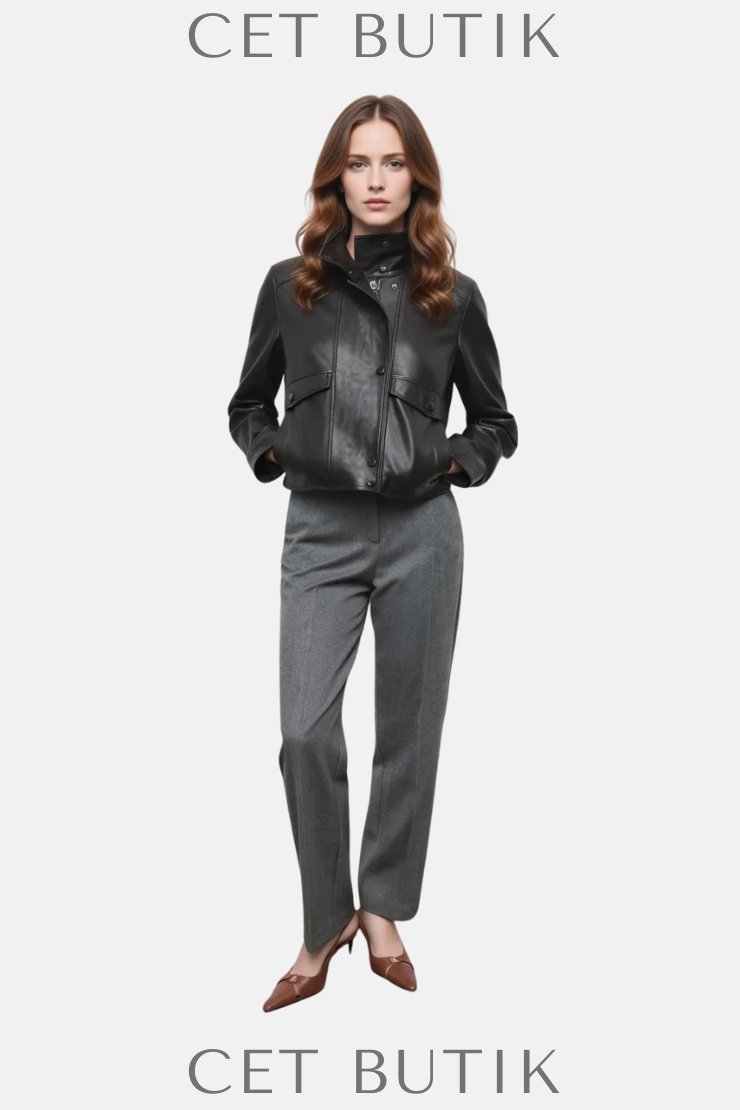Mango Düz Kesim Orta Bel Pantolon – Straight Mid-Rise Trousers