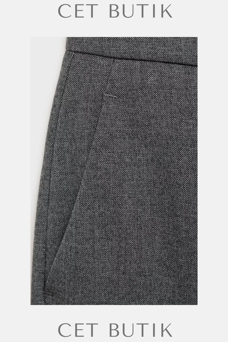 Mango Düz Kesim Orta Bel Pantolon – Straight Mid-Rise Trousers