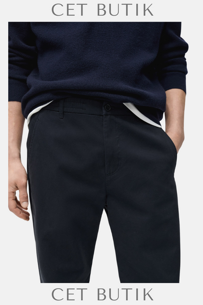 Mango Regular Fit Pamuklu Bağcıklı Pantolon