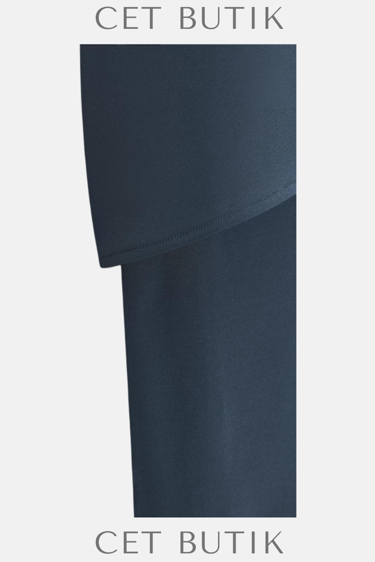 Zara Koyu Lacivert Straplez Midi Elbise