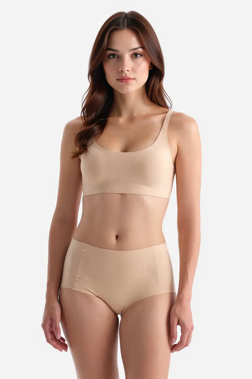 Dagi 4041KC Light Şekillendirici Midi Şort – Ten / Nude
